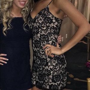 Black Lace Homecoming dress